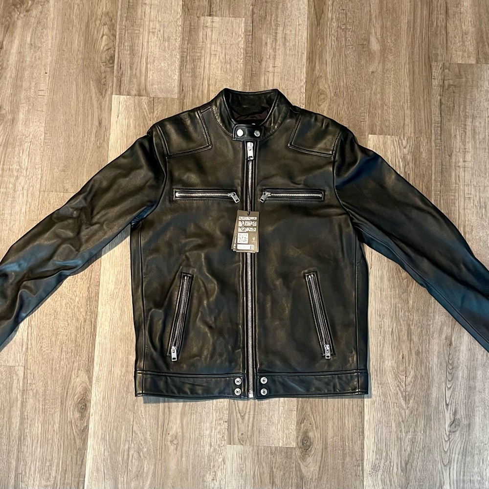 Diesel Black Leather Men's Jacket